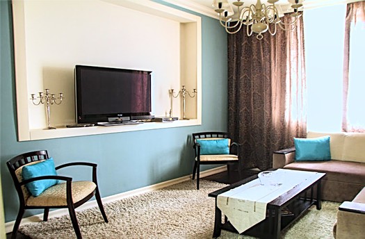 Долгосрочная аренда в Кишиневе: 2 комнаты, 1 спальня, 48 m²