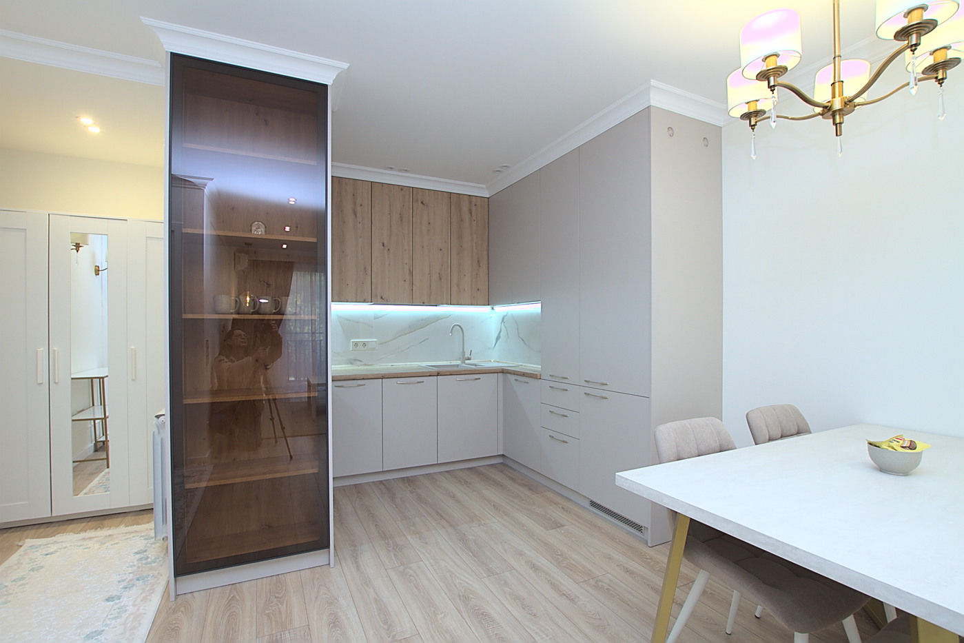 Новая резиденция в центре Кишинева: 2 комнаты, 1 спальня, 55 m²