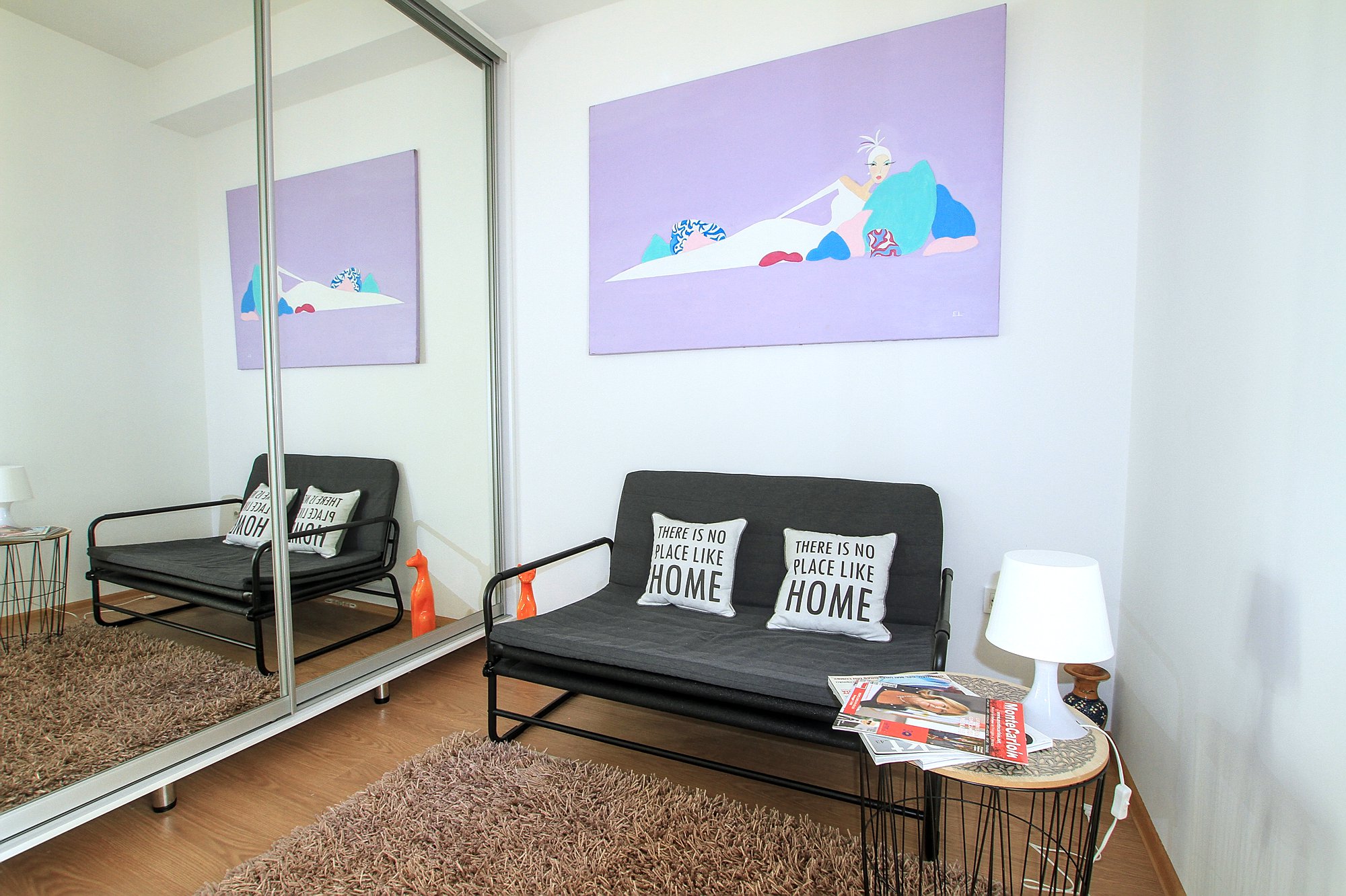 Stylish studio rent in Chisinau: 1 room, 1 bedroom, 50 m²