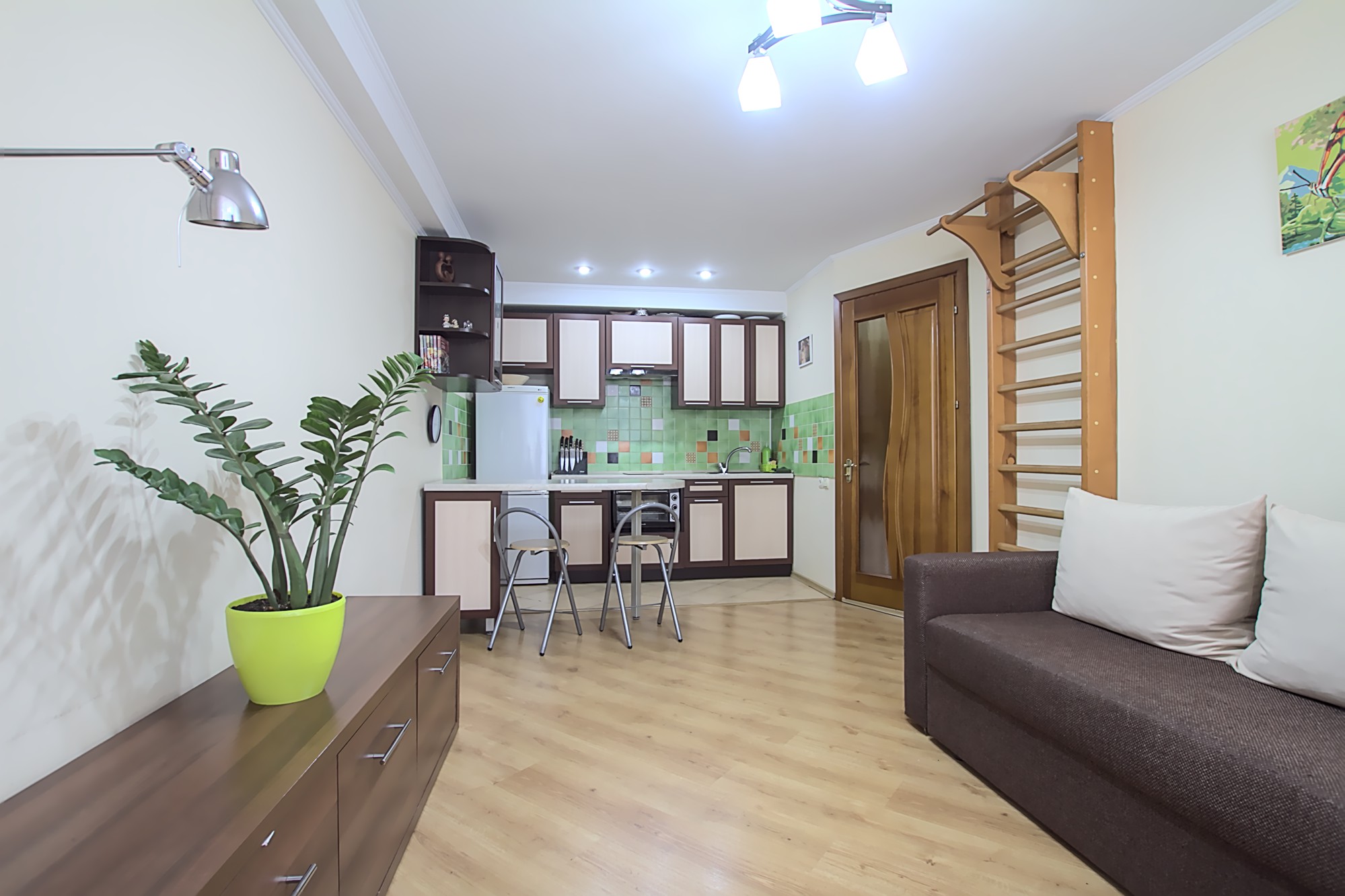 Rent near Dendrarium park in Chisinau: 2 rooms, 1 bedroom, 48 m²