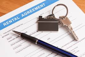 Rental document and agreement details for an apartment in Chisinau